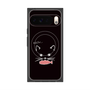 Premium Square Case with Pixelsnap［ Very Greedy Cat - Black ］