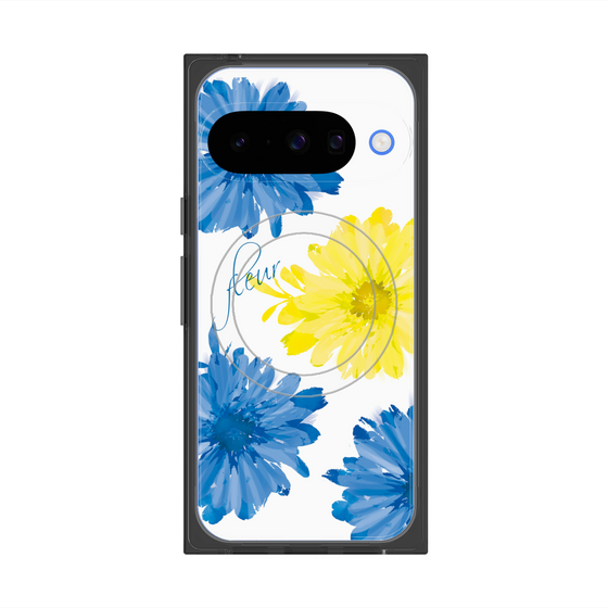 Premium Square Case with Pixelsnap［ 4 Big Flowers ］