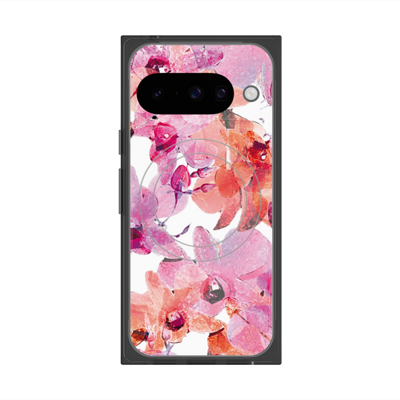 Premium Square Case with Pixelsnap［ Art Flower Orchid ］