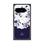 Premium Square Case with Pixelsnap［ Twin Dot Flower - Navy ］