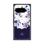 Premium Square Case with Pixelsnap［ Twin Dot Flower - Navy ］