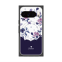 Premium Square Case with Pixelsnap［ Twin Dot Flower - Navy ］