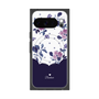 Premium Square Case with Pixelsnap［ Twin Dot Flower - Navy ］