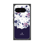 Premium Square Case with Pixelsnap［ Twin Dot Flower - Navy ］