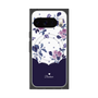 Premium Square Case with Pixelsnap［ Twin Dot Flower - Navy ］