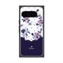 Premium Square Case with Pixelsnap［ Twin Dot Flower - Navy ］