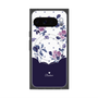 Premium Square Case with Pixelsnap［ Twin Dot Flower - Navy ］