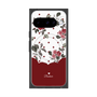 Premium Square Case with Pixelsnap［ Twin Dot Flower - Red ］