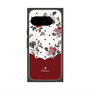 Premium Square Case with Pixelsnap［ Twin Dot Flower - Red ］
