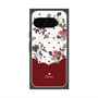 Premium Square Case with Pixelsnap［ Twin Dot Flower - Red ］