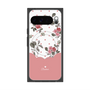 Premium Square Case with Pixelsnap［ Twin Dot Flower - Pink ］