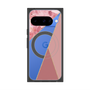 Premium Square Case with Pixelsnap［ Marble Triangle Palette - Pink ］