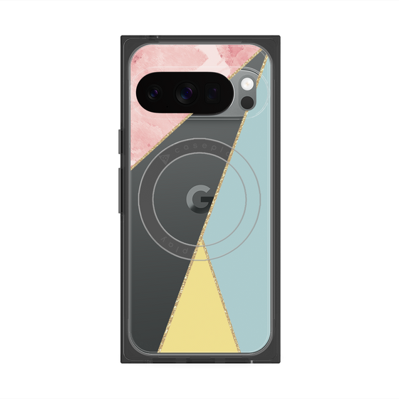 Premium Square Case with Pixelsnap［ Marble Triangle Palette - Mix ］