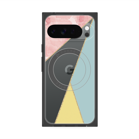 Premium Square Case with Pixelsnap［ Marble Triangle Palette - Mix ］