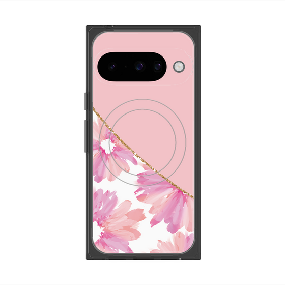 Premium Square Case with Pixelsnap［ Girly Flower ］
