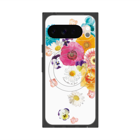 Premium Square Case with Pixelsnap［ Flower Shower ］