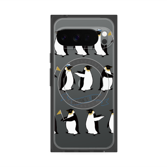 Premium Square Case with Pixelsnap［ Cute Penguin March ］