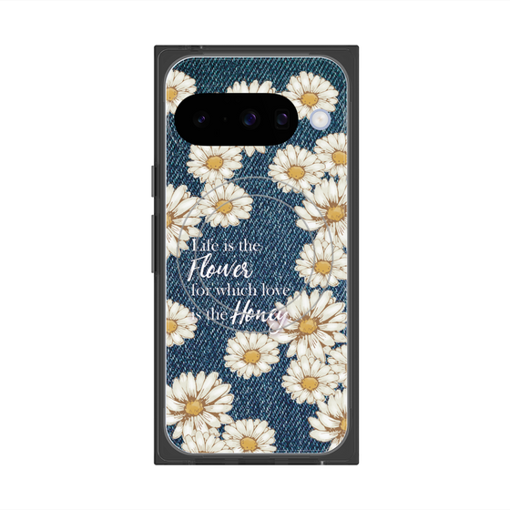 Premium Square Case with Pixelsnap［ Marguerite Denim ］