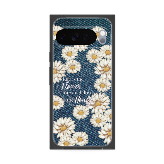 Premium Square Case with Pixelsnap［ Marguerite Denim ］