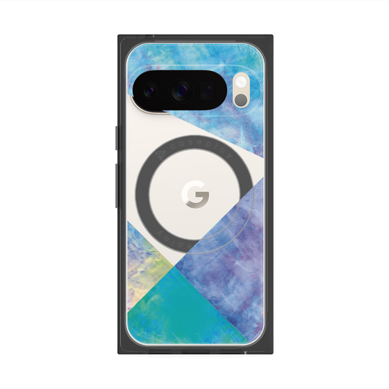 Premium Square Case with Pixelsnap［ Sunrise Pastel Palette - Blue ］