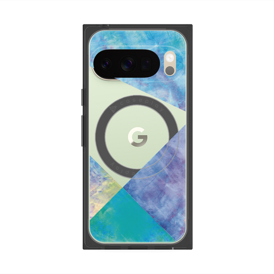 Premium Square Case with Pixelsnap［ Sunrise Pastel Palette - Blue ］