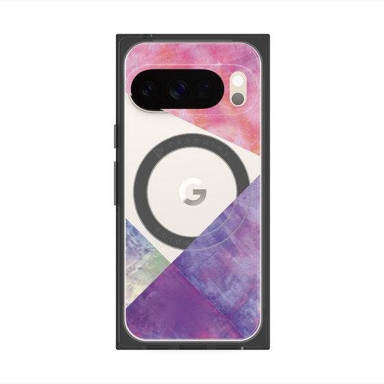 Premium Square Case with Pixelsnap［ Sunrise Pastel Palette - Purple ］