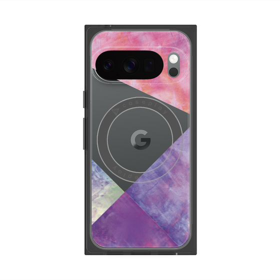 Premium Square Case with Pixelsnap［ Sunrise Pastel Palette - Purple ］