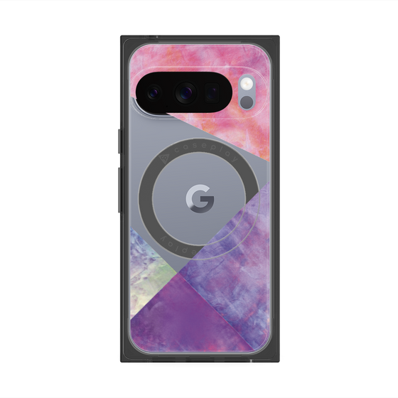 Premium Square Case with Pixelsnap［ Sunrise Pastel Palette - Purple ］