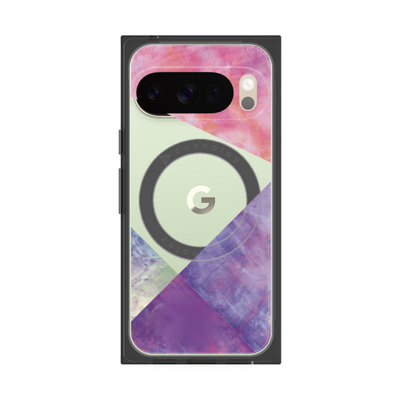 Premium Square Case with Pixelsnap［ Sunrise Pastel Palette - Purple ］