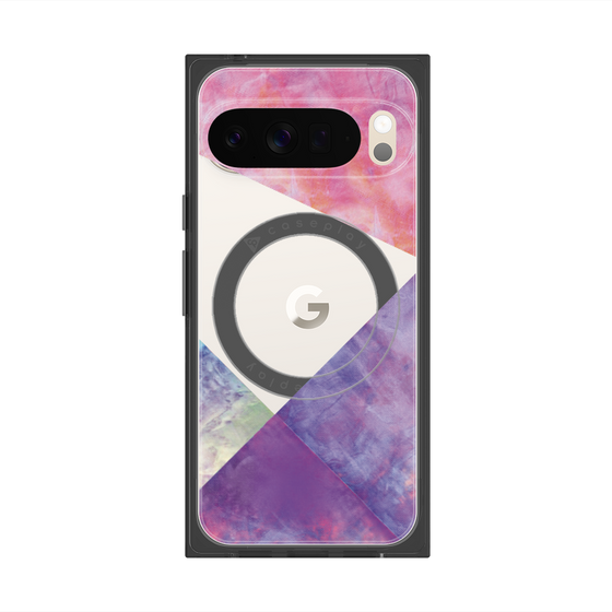 Premium Square Case with Pixelsnap［ Sunrise Pastel Palette - Purple ］