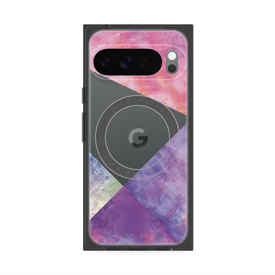 Premium Square Case with Pixelsnap［ Sunrise Pastel Palette - Purple ］