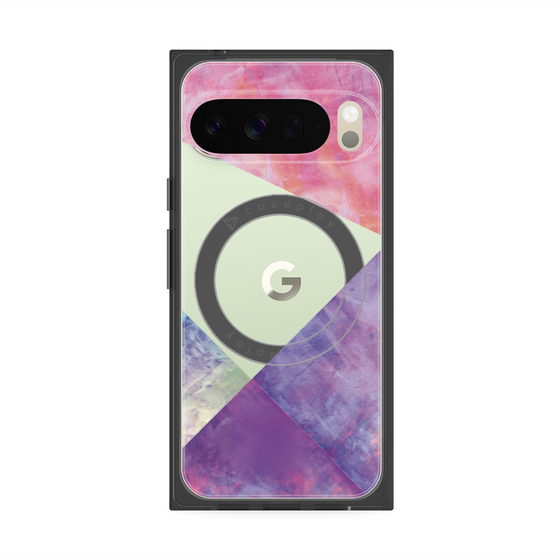 Premium Square Case with Pixelsnap［ Sunrise Pastel Palette - Purple ］