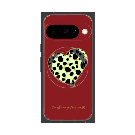 Premium Square Case with Pixelsnap［ Dalmatian Heart ］