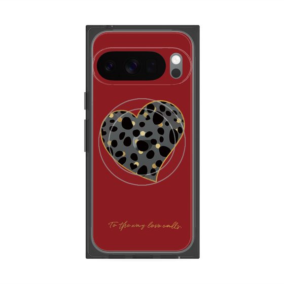 Premium Square Case with Pixelsnap［ Dalmatian Heart ］