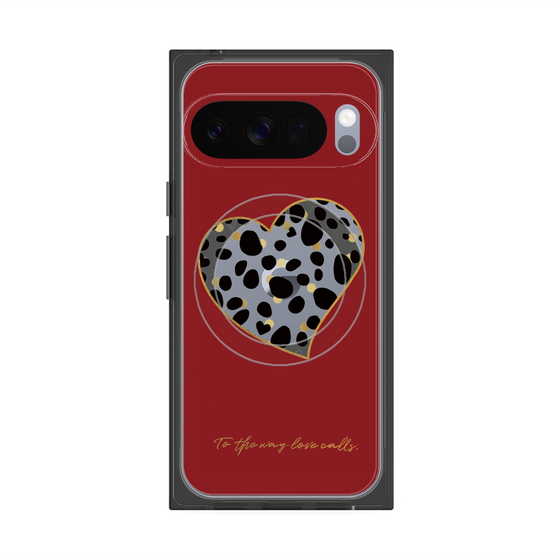 Premium Square Case with Pixelsnap［ Dalmatian Heart ］
