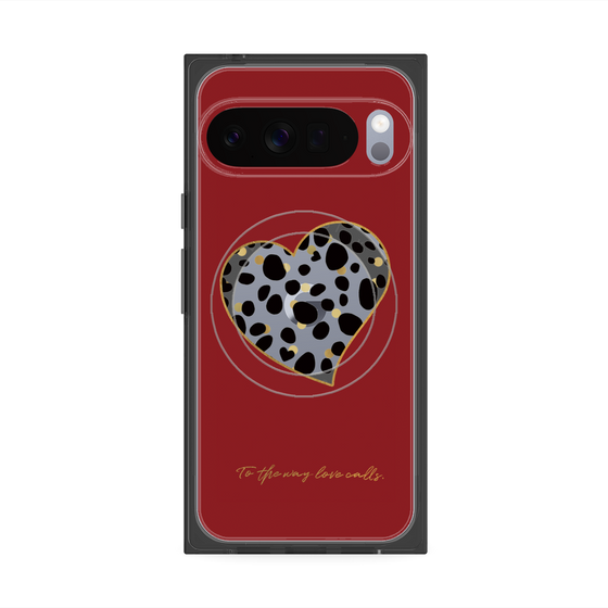 Premium Square Case with Pixelsnap［ Dalmatian Heart ］