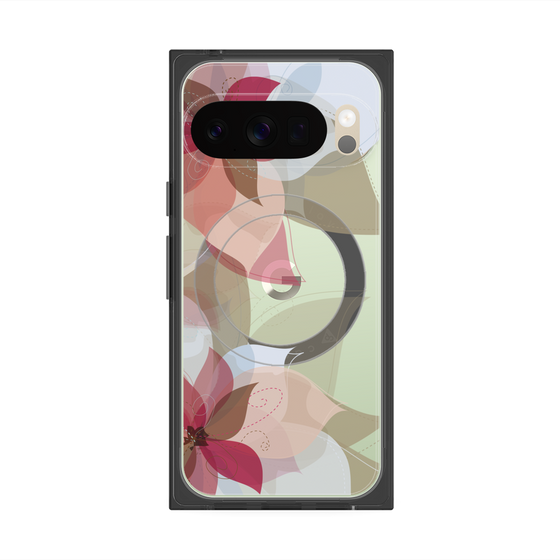 Premium Square Case with Pixelsnap［ Chiffon Flower ］