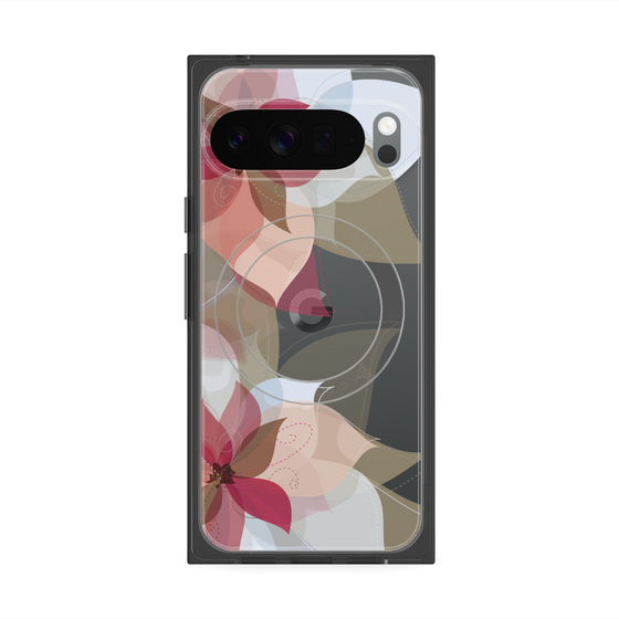 Premium Square Case with Pixelsnap［ Chiffon Flower ］