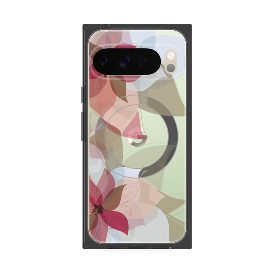Premium Square Case with Pixelsnap［ Chiffon Flower ］