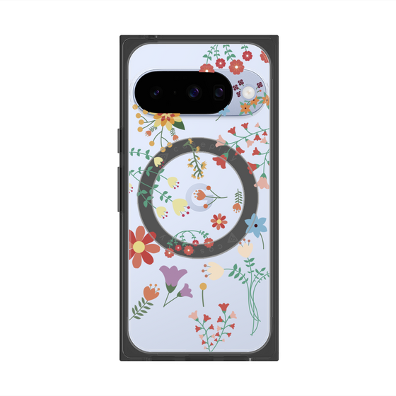 Premium Square Case with Pixelsnap［ Cute Floral Pattern ］