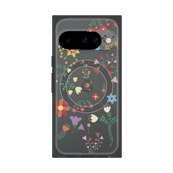 Premium Square Case with Pixelsnap［ Cute Floral Pattern ］