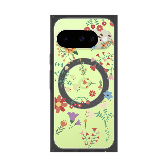 Premium Square Case with Pixelsnap［ Cute Floral Pattern ］