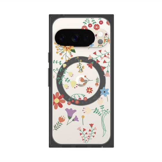 Premium Square Case with Pixelsnap［ Cute Floral Pattern ］