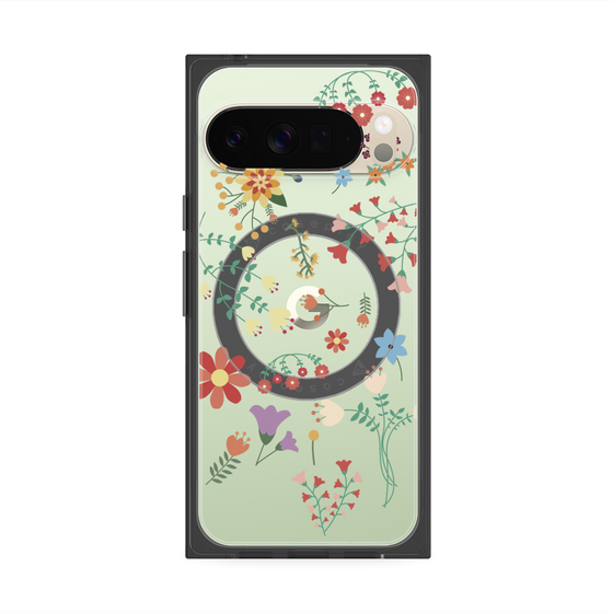 Premium Square Case with Pixelsnap［ Cute Floral Pattern ］