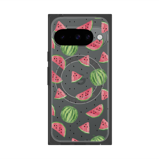 Premium Square Case with Pixelsnap［ Crayon Watermelon ］