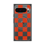 Premium Square Case with Pixelsnap［ Ichimatsu Pattern - Red ］