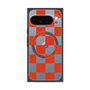 Premium Square Case with Pixelsnap［ Ichimatsu Pattern - Red ］