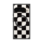 Premium Square Case with Pixelsnap［ Ichimatsu Pattern - Black ］