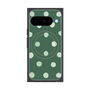 Premium Square Case with Pixelsnap［ Watercolor Dots Retro Color - Green ］