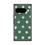 Premium Square Case with Pixelsnap［ Watercolor Dots Retro Color - Green ］